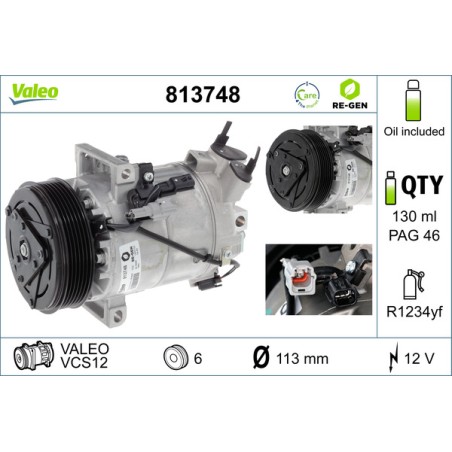 Compresseur De Clim Pour Peugeot 208 II Opel Citroën DS 9809274280 9815198580