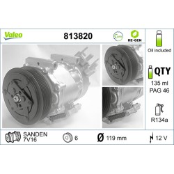 Compresseur De Clim Pour Peugeot 406 607 807 Expert Partner Citroën Berlingo