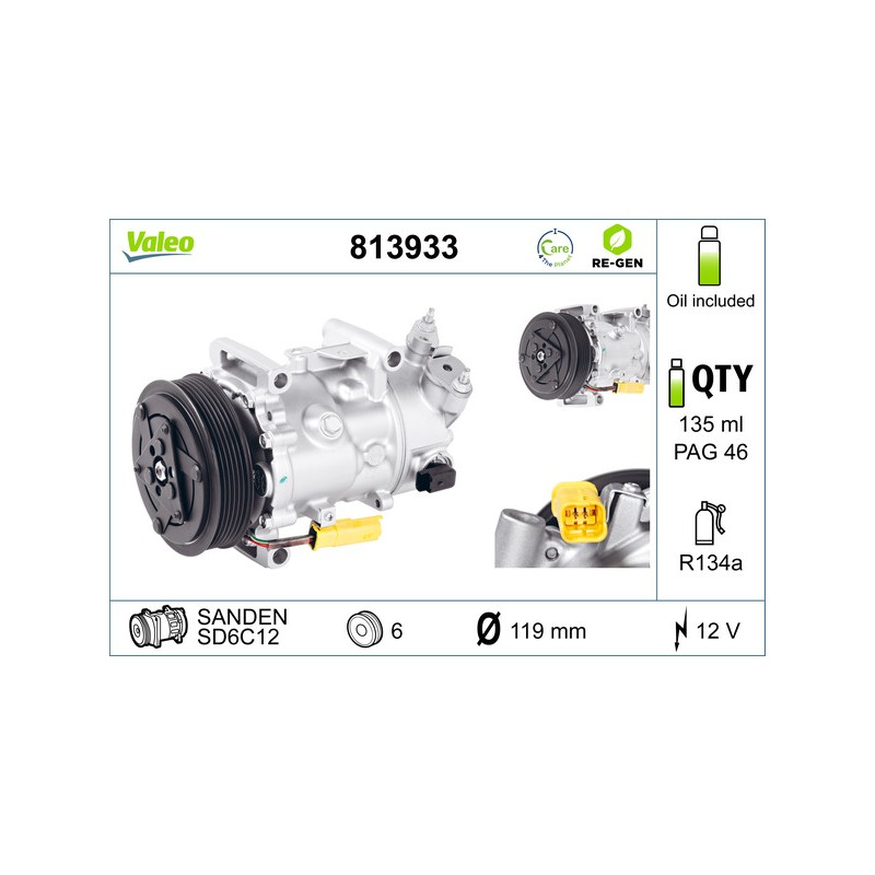 Compresseur De Clim Pour Peugeot Citroën Berlingo DS 1607424980 1671553680