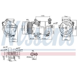 Compresseur De Clim Pour Opel Astra H Zafira B Family Vauxhall Zafira (B)