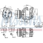 Compresseur De Clim Pour Honda Civic VIII Jazz III 38800RB7Z524 38800RB7Z525