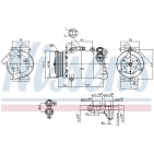 Compresseur De Clim Pour Ford C-Max II Focus III Galaxy Grand Kuga I Mondeo IV