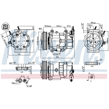 Compresseur De Clim Pour Mini Mini Clubman Clubvan Countryman 64529223392