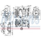 Compresseur De Clim Pour Renault Grand Scénic III Megane CC Modus 7711497392