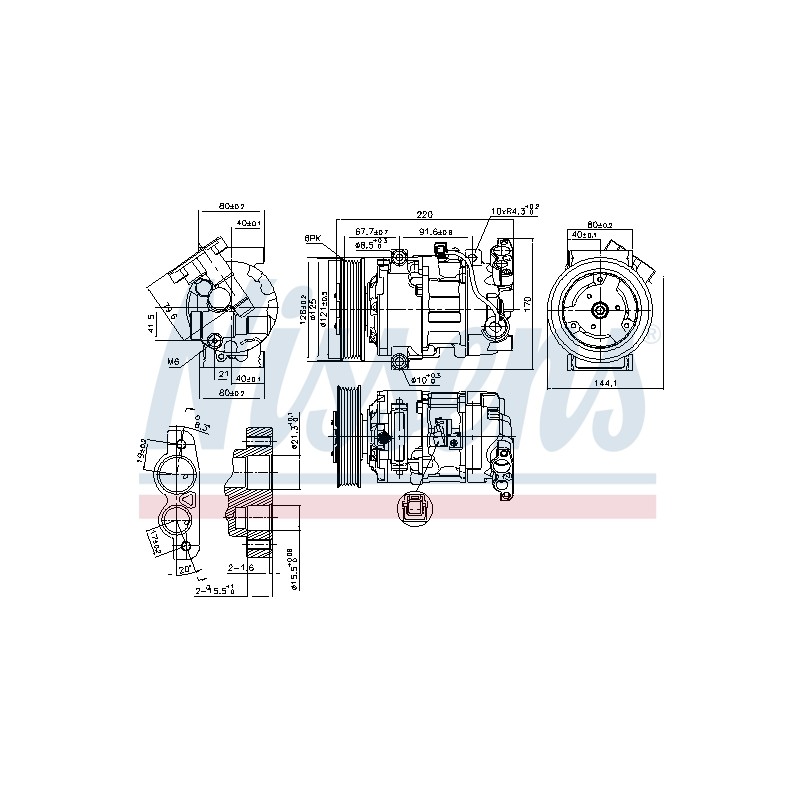 Compresseur De Clim Pour Renault Grand Scénic III Megane CC Modus 7711497392