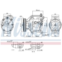 Compresseur De Clim Pour Toyota Echo Yaris 4472206254 8831052080 8831052120
