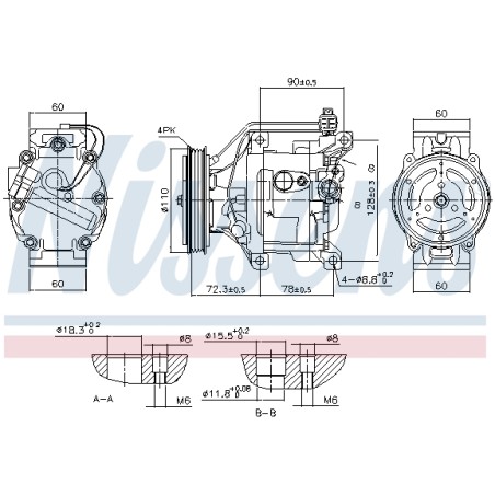 Compresseur De Clim Pour Toyota Echo Yaris 4472206254 8831052080 8831052120