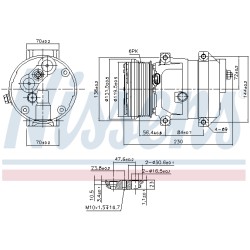 Compresseur De Clim Pour Chevrolet Cruze Epica Daewoo Tosca