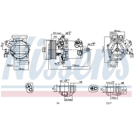 Compresseur De Clim Pour Nissan Bluebird Sylphy/Sylphy III Juke Van 926001KA1A