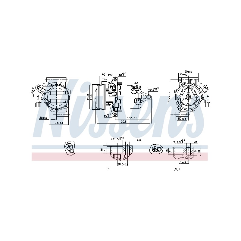 Compresseur De Clim Pour Nissan Bluebird Sylphy/Sylphy III Juke Van 926001KA1A