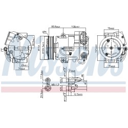 Compresseur De Clim Pour Opel Astra J Meriva B Vauxhall Astra MK VI (J) GTC
