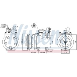 Compresseur De Clim Pour Ford Ranger Mazda B-Serie BT-50 Pick-up