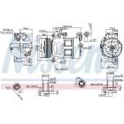 Compresseur De Clim Pour Volvo S60 II S80 V60 I V70 III XC60 Van XC70 36002104