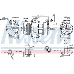 Compresseur De Clim Pour Volvo S60 II S80 V60 I V70 III XC60 Van XC70 36002104