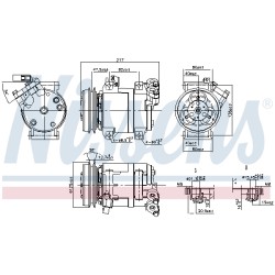 Compresseur De Clim Pour Mitsubishi L200/Triton Pajero Sport II MN123626
