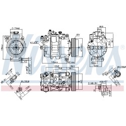 Compresseur De Clim Pour BMW Série 1 E81 E82 E87 E88 3 E90 E91 E92 4471908470