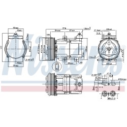 Compresseur De Clim Pour Ford Maverick Mondeo II III Transit 4749934 4979391