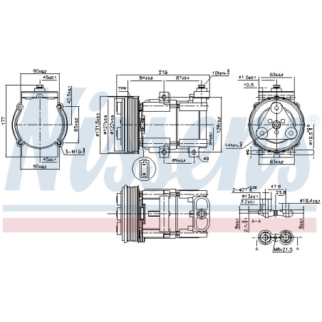 Compresseur De Clim Pour Ford Maverick Mondeo II III Transit 4749934 4979391