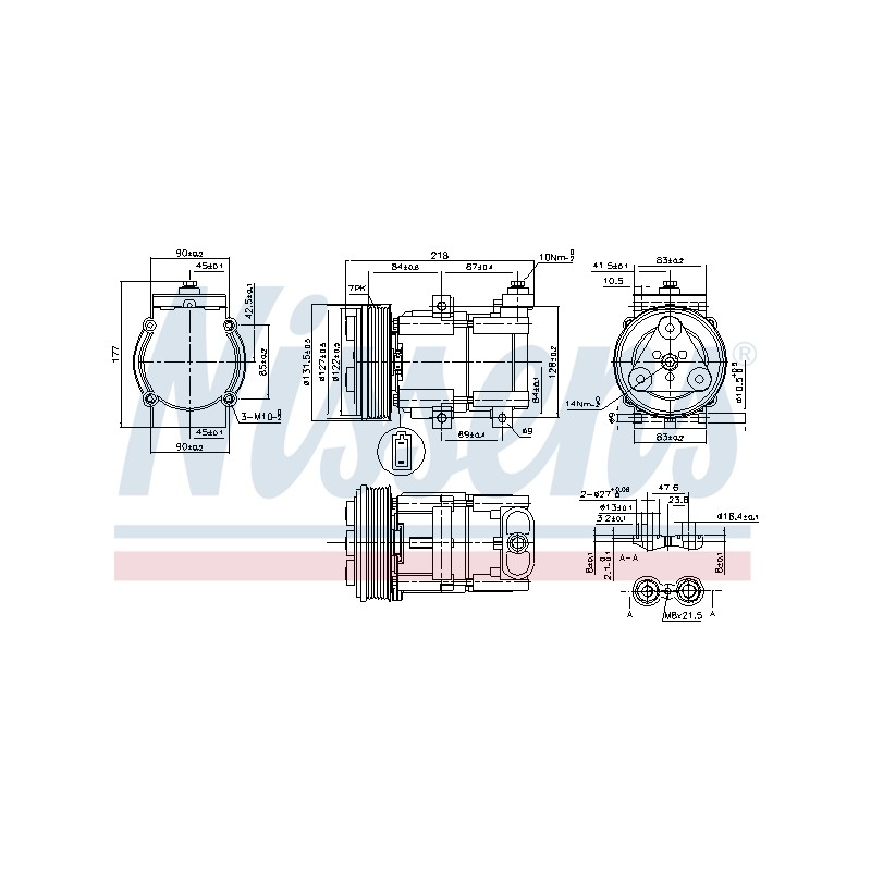 Compresseur De Clim Pour Ford Maverick Mondeo II III Transit 4749934 4979391