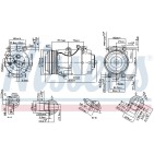 Compresseur De Clim Pour Ford C-Max Focus II Kuga I Volvo C30 C70 II S40 V50