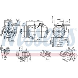 Compresseur De Clim Pour Ford C-Max Focus II Kuga I Volvo C30 C70 II S40 V50