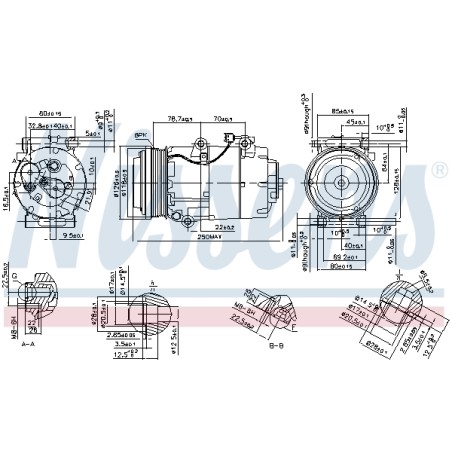Compresseur De Clim Pour Ford C-Max Focus II Kuga I Volvo C30 C70 II S40 V50