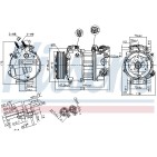 Compresseur De Clim Pour Jaguar XF Sportbrake XJ Land Rover Discovery IV Van