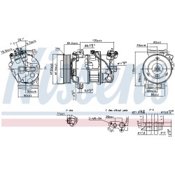 Compresseur De Clim Pour Renault Grand Scénic III Megane CC 7711497568