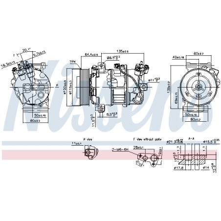 Compresseur De Clim Pour Renault Grand Scénic III Megane CC 7711497568