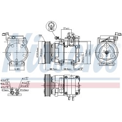 Compresseur De Clim Pour Hyundai H-1 Cargo Travel H-1/Starex 977014H060