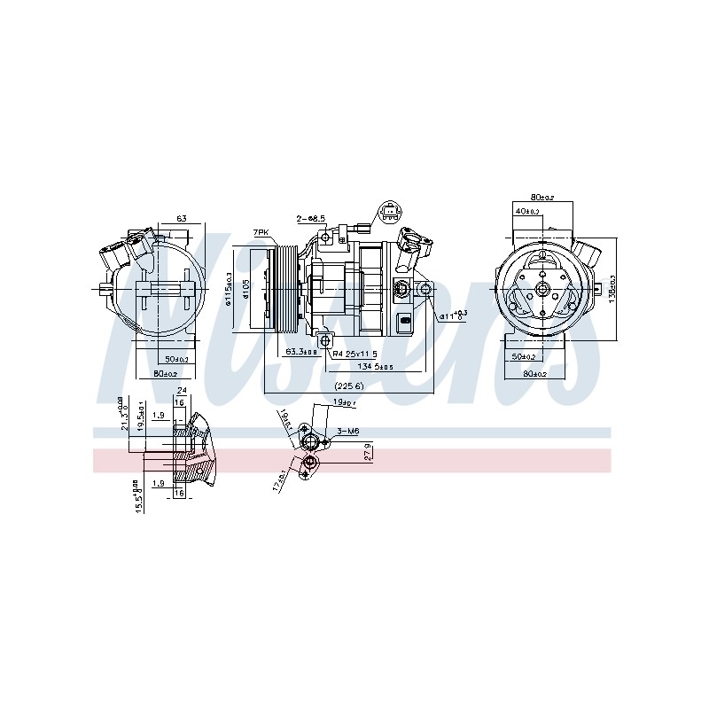 Compresseur De Clim Pour Renault Opel Nissan Vauxhall 7711368407 8200577732