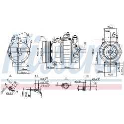 Compresseur De Clim Pour Porsche Panamera 94812601102 94812601103