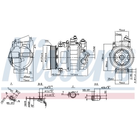 Compresseur De Clim Pour Porsche Panamera 94812601102 94812601103