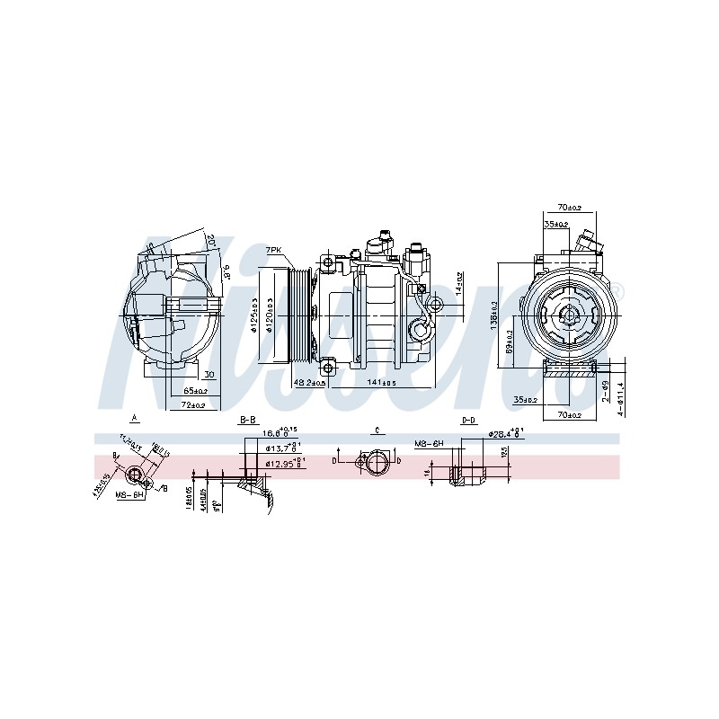 Compresseur De Clim Pour Porsche Panamera 94812601102 94812601103