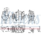Compresseur De Clim Pour VW Amarok California T5 T6 Multivan V VI 7E0820803D