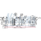 Compresseur De Clim Pour Hyundai ix55 977013J000 977013J010