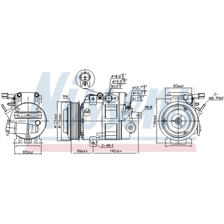 Compresseur De Clim Pour Hyundai ix55 977013J000 977013J010