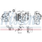 Compresseur De Clim Pour Peugeot Renault Citroën DS 1631896880 6453ZS 6453ZT