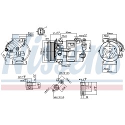 Compresseur De Clim Pour Peugeot Renault Citroën DS 1631896880 6453ZS 6453ZT