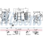 Compresseur De Clim Pour Fiat 500L Punto Tipo 51883102 52003012