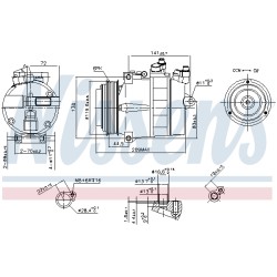 Compresseur De Clim Pour Chrysler MERCEDES MERCEDES-TRUCK 0002340911 0002342011
