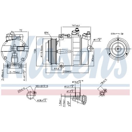 Compresseur De Clim Pour Chrysler MERCEDES MERCEDES-TRUCK 0002340911 0002342011
