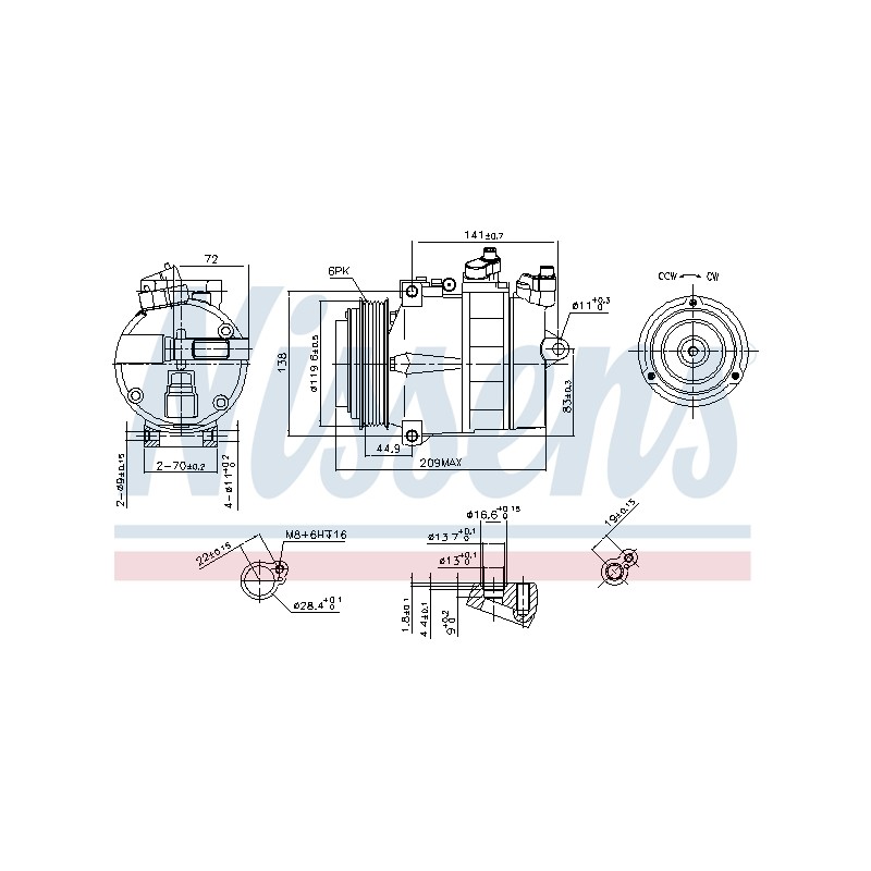 Compresseur De Clim Pour Chrysler MERCEDES MERCEDES-TRUCK 0002340911 0002342011