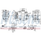 Compresseur De Clim Pour VW Audi Seat Skoda 6Q0820803H 6Q0820803HX 6Q0820803J