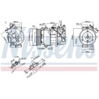 Compresseur De Clim Pour Renault Grand Scénic III Megane CC 7711497391