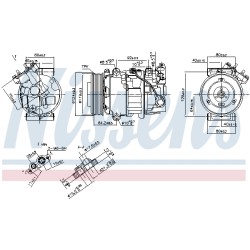 Compresseur De Clim Pour Renault Grand Scénic III Megane CC 7711497391