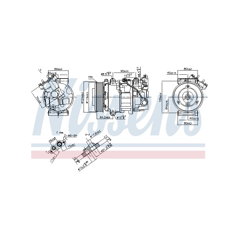 Compresseur De Clim Pour Renault Grand Scénic III Megane CC 7711497391