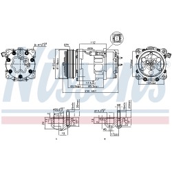 Compresseur De Clim Pour Peugeot Fiat Toyota Citroën 9659231580 9639109580