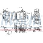 Compresseur De Clim Pour MERCEDES Classe C CLC T-Model E CLK SLK