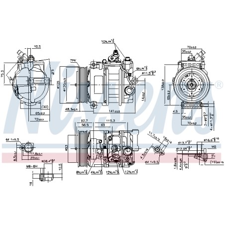 Compresseur De Clim Pour MERCEDES Classe C CLC T-Model E CLK SLK
